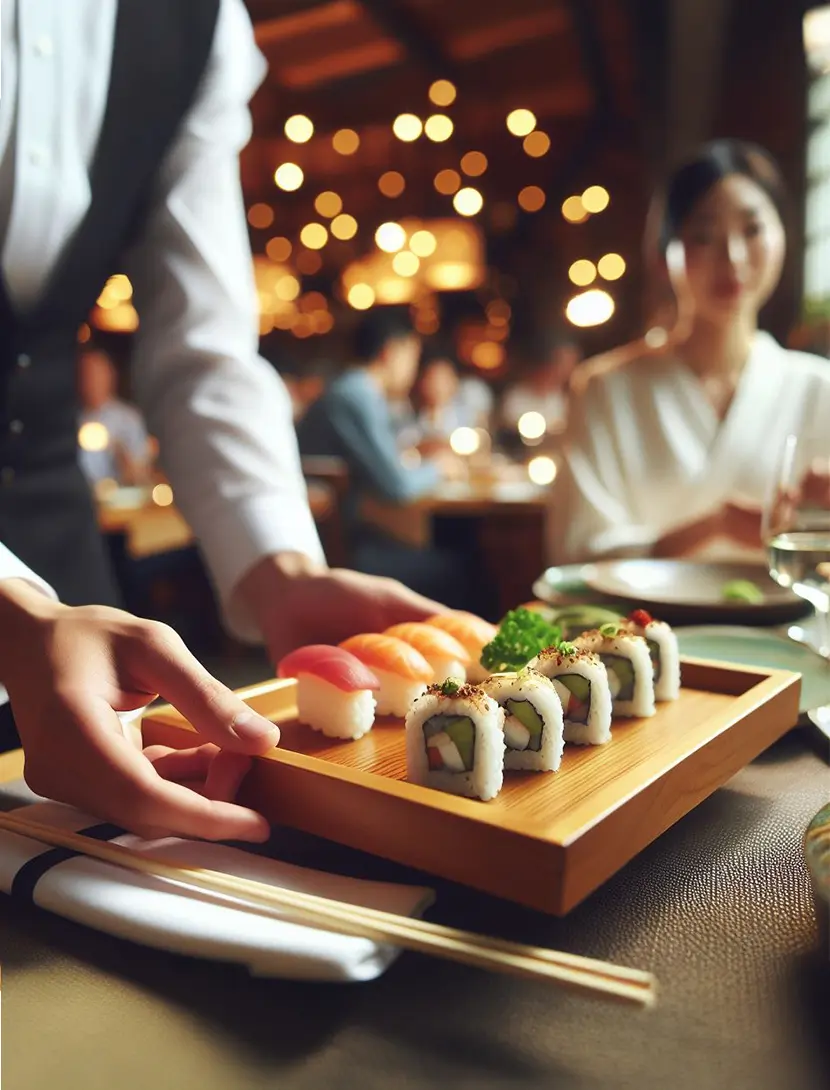 Chef Sushi Hiro menyiapkan sushi
